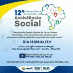 12ª CONFERÊNCIA DE ASSISTÊNCIA SOCIAL MAGÉ