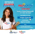 Card Inscrições prorrogadas do Projovem – 14-03-22