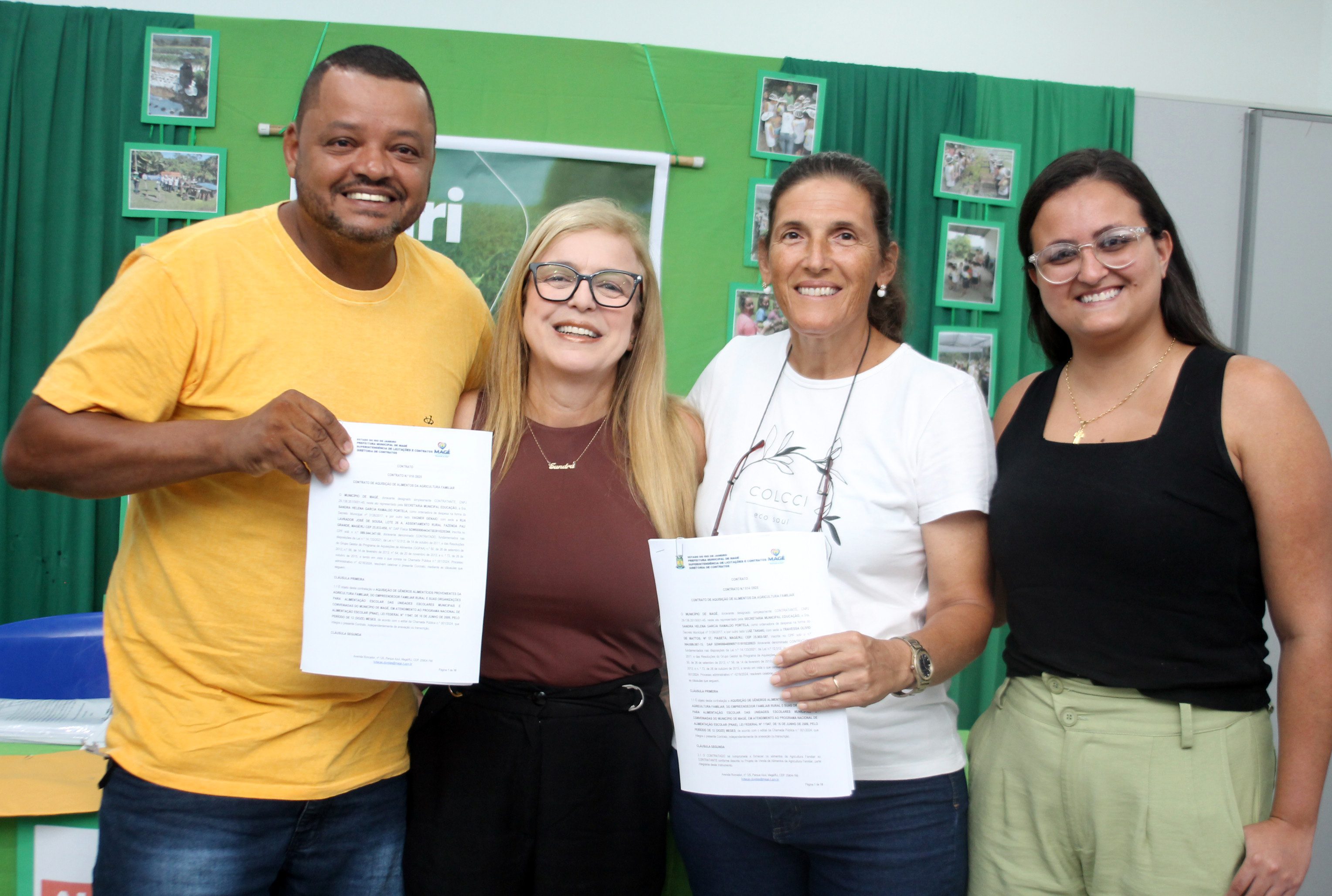 PREFEITURA DE MAGÉ SE REÚNE COM AGRICULTORES QUE FORNECERÃO ALIMENTOS PARA A MERENDA ESCOLAR