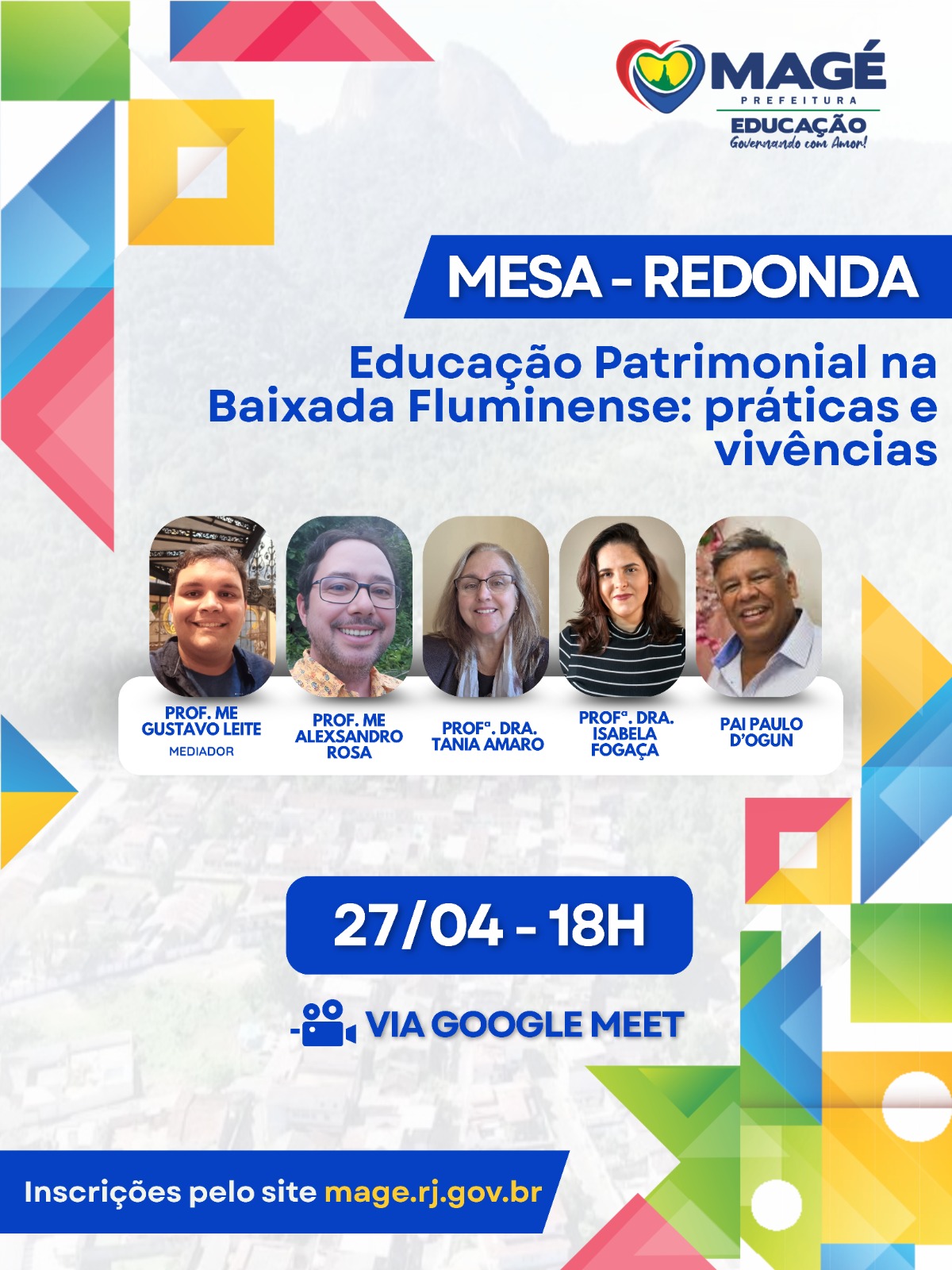 Educação de Magé promove mesa-redonda sobre valorização do patrimônio na Baixada Fluminense