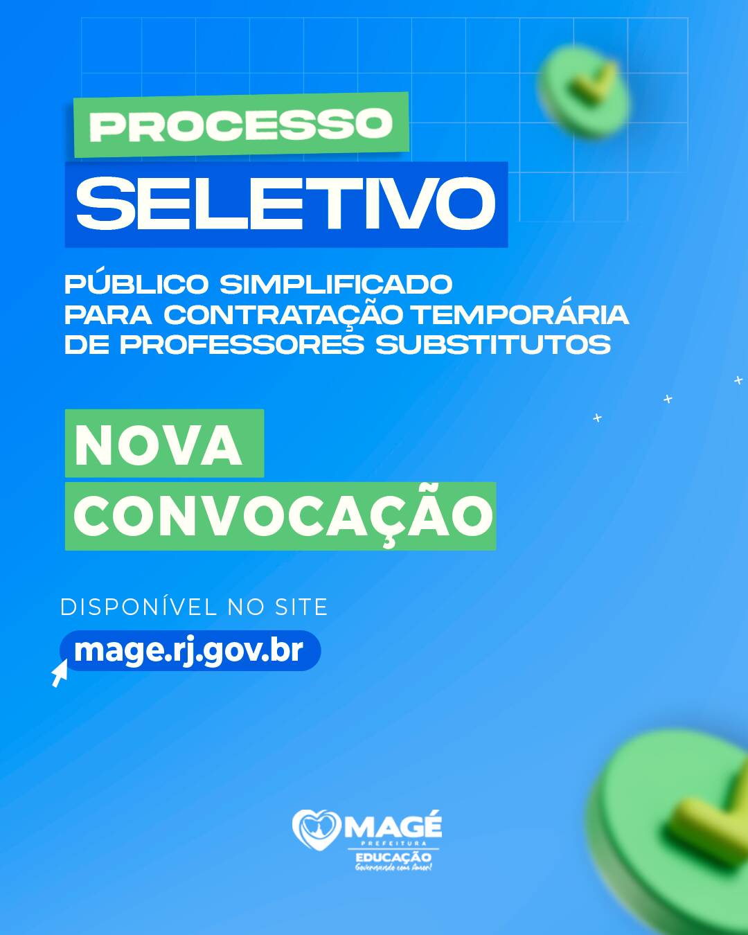 Processo Seletivo da Educação: 6ª convocação
